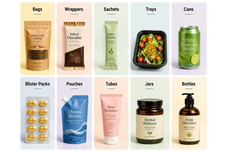 common primary packaging types