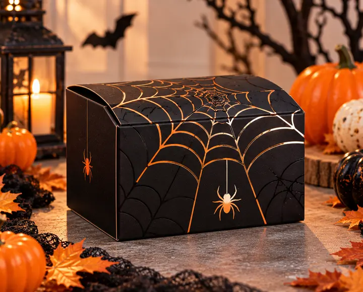 Spider Web-Themed Packaging
