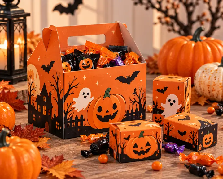 Halloween Candy and Chocolate Boxes